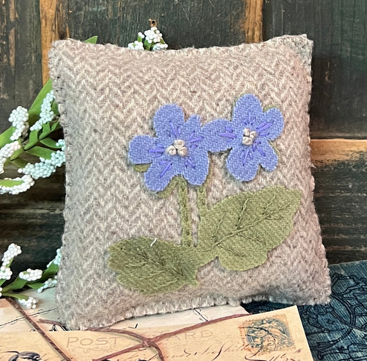 PB-317 Violets Wool Pillow Tuck - Dark Purple