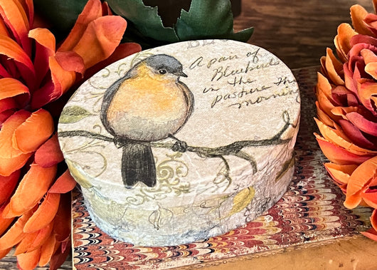 PB-330B Bird Paper Covered Box