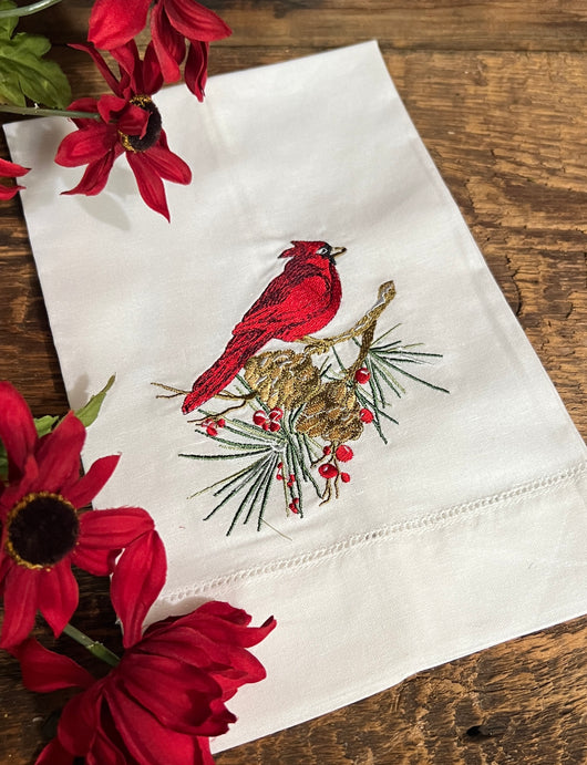 PH-89A Embroidered Cardinal Towel