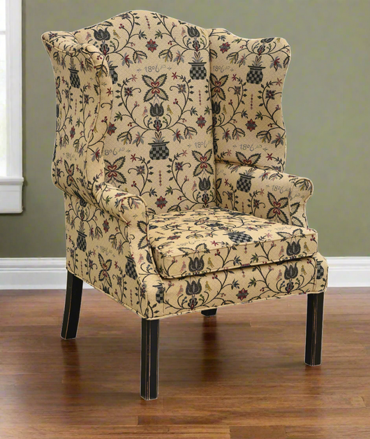 TC-UC-CW Country Classic Wing Chair (In Fabric Shown)
