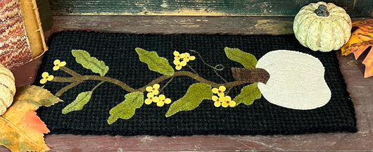 PB-351 Wool Pumpkin with Bittersweet Mat