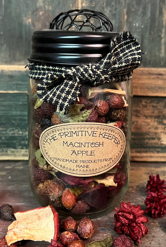 PK-PJ-MA Macintosh Apples Scented Potpourri in Jar
