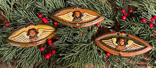 GMS-T65 Shooner Redware Angel Ornaments