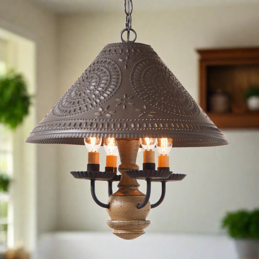 IR-681TPWD Homespun Shade Light in Pearwood