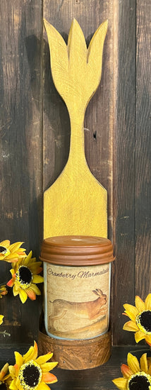 BHS-2839E Tulip Sconce Candle Holder - Lite Mustard