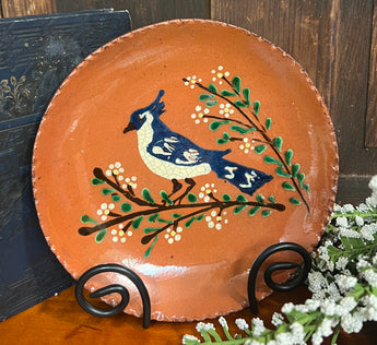 DTS-252 Bluejay Redware Plate