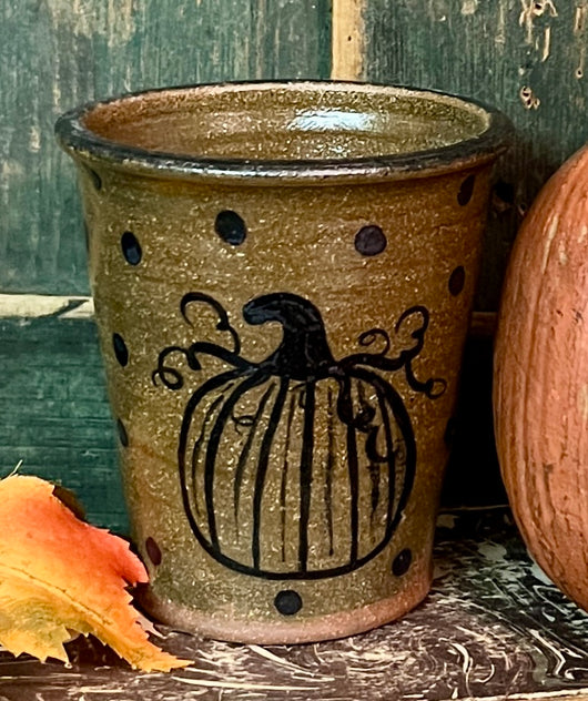 CC-2487 Pottery Pumpkin Tumbler
