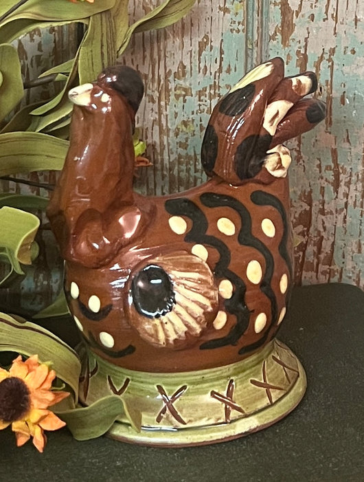 SJP-RC-B Red Pottery Chicken