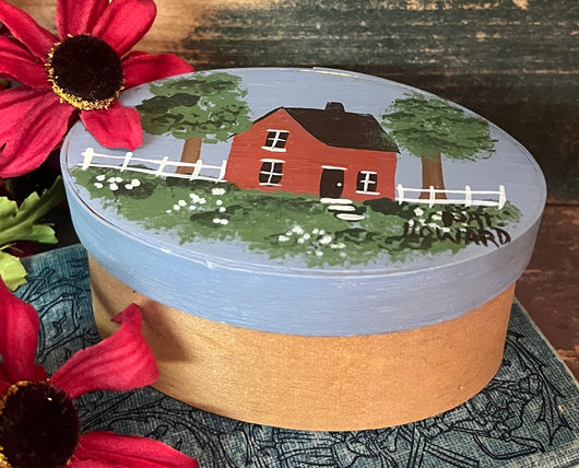 NV-982 Painted Oval Box