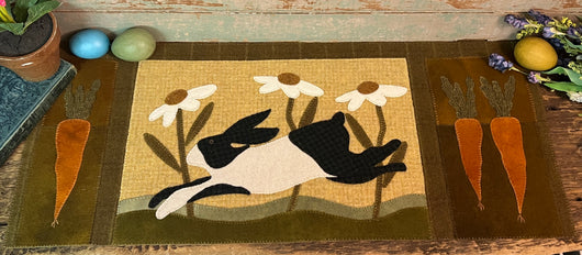 PB-326 Leaping Bunny Wool Runner