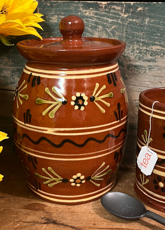 SJP-RTC-A Red Pottery Tea Canister