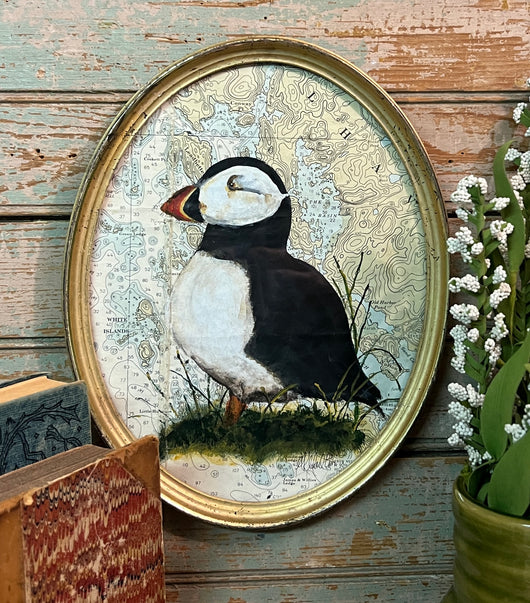 MKM-211 'Puffin' ORIGINAL Painting by MK Moulton