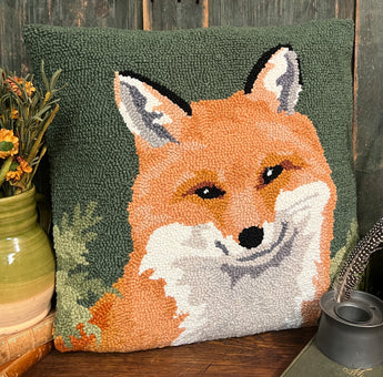 PH-115 Fox Hooked Pillow