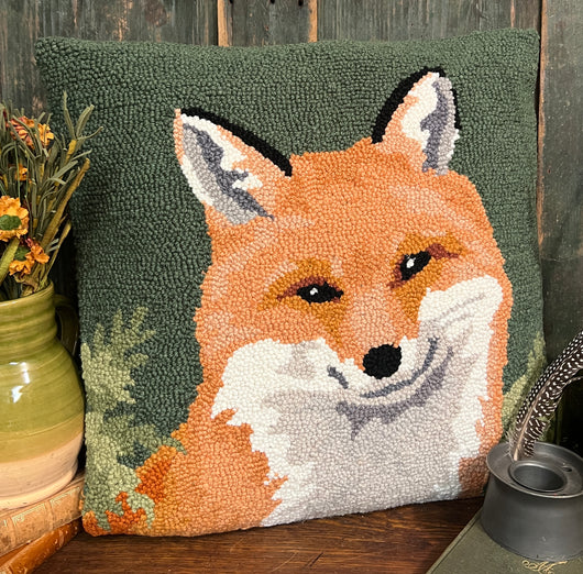 PH-115 Fox Hooked Pillow