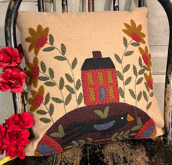 RG-P1 House & Crow Felt Pillow