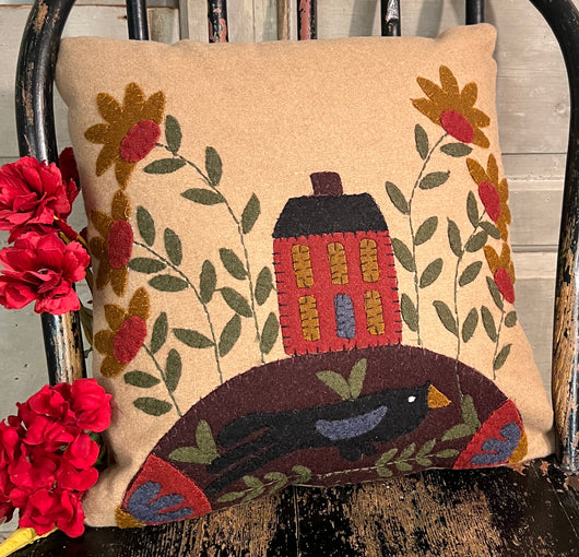 RG-P1 House & Crow Felt Pillow
