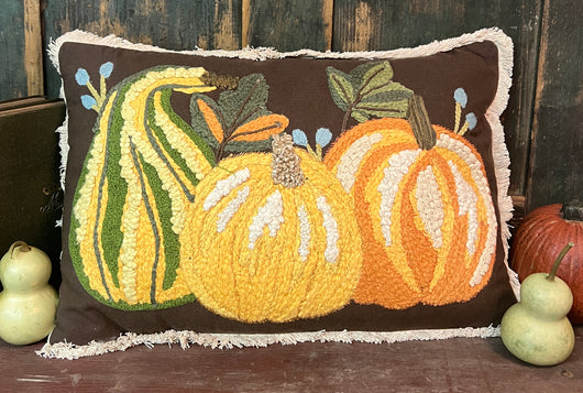 PH-158 Harvest Trio Pumpkin Pillow