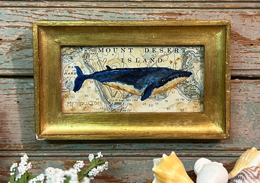 MKM-208 'Blue Whale' ORIGINAL Painting by MK Moulton