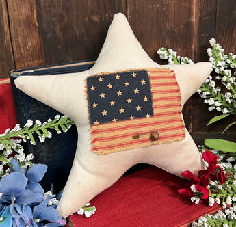 DD-186 Star Pillow with Flag