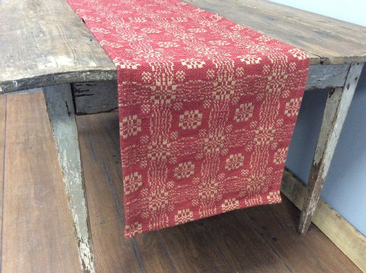 PC-TS/SR-GB-RT Gettysburg Red & Tan Table Square & Runners