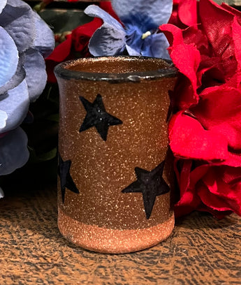CC-2345N Mini Pottery Crock with Stars