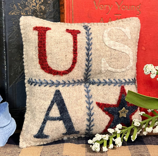 PB-45 Small Wool USA Pillow