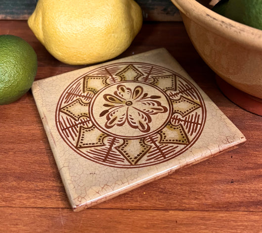 SE-192L Redware Trivet Tile