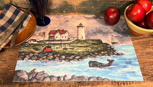 SP-PM5 Nubble Lighthouse 18x13½ Vinyl Placemat - Circa Exclusive!