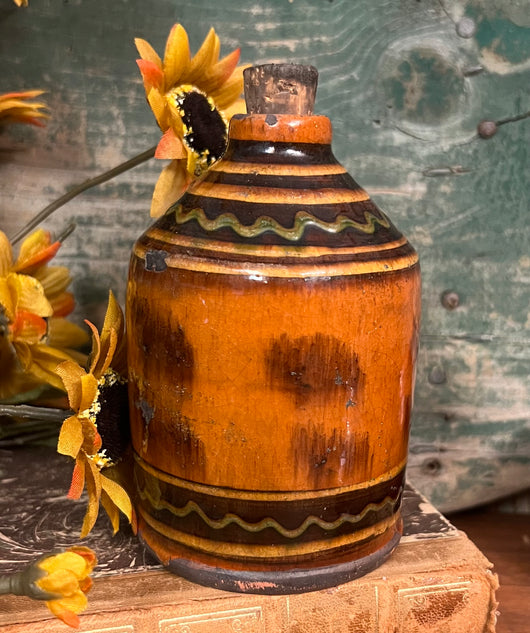 GMS-V63 Vintage Shooner Redware Ink Pot
