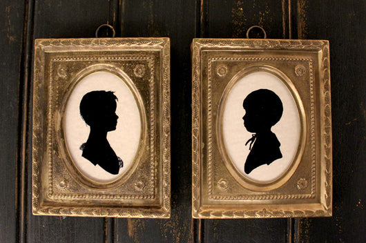 MB-GS/BS Girl & Boy Framed Silhouette Prints