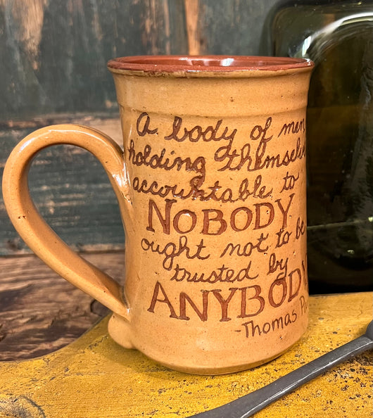 EJS-120 Pottery Quote Mug