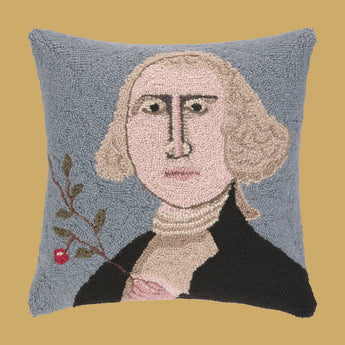 PH-23 Geo Washington Wool Hooked Pillow