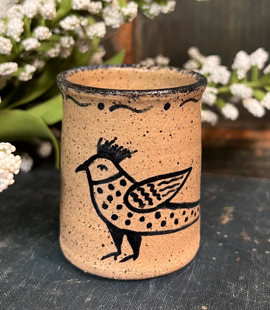 CC-2331 Pottery Bird Mini Crock