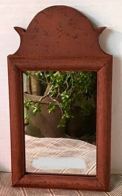 DMC-41 Small Red Wood Mirror