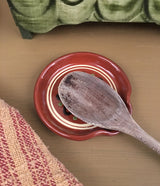 SJP-1488 Redware Spoon Rest - Pattern will vary