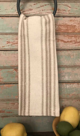 OLG-03 Tan Striped Tea Towel