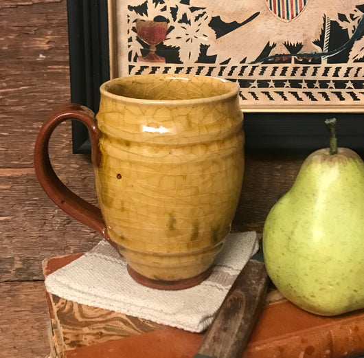 SE-97 Redware Barrel Mug with Norwalk Design