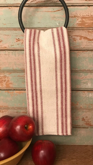 OLG-02 Red Striped Tea Towel