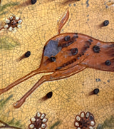 GMS-1715 Shooner Redware 9¼" Plate - "Stag"