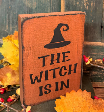HAV-32 'The Witch is In' Wood Plaque