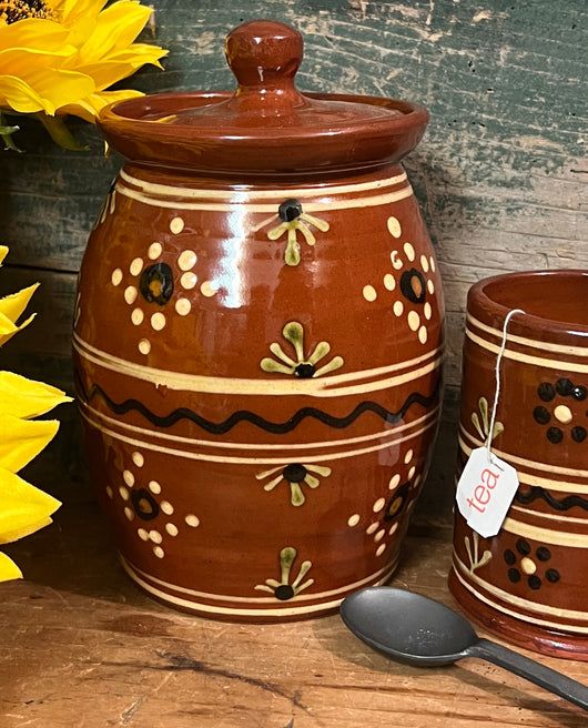 SJP-RTC-C Red Pottery Tea Canister