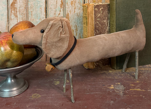 PPP-38BR Large Fabric Brown Dachshund