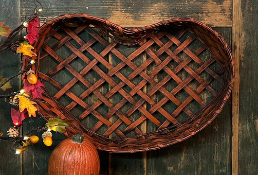 BG-B718 Bittersweet Lg Flat Pumpkin Basket