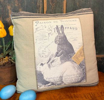 PB-656 Fabric Printed Bunny Pillow