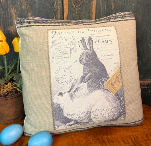 PB-656 Fabric Printed Bunny Pillow