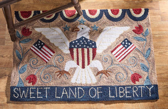 PD-108 Sweet Land Of Liberty Hooked Rug 2'X3'