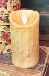 RJ-SFC-C Realistic Flame Votive Candle - Cream