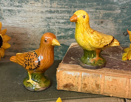 GMS-F115 Shooner Redware Large Bird Figurines