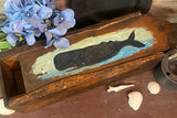 MKM-241 'Whale' ORIGINAL Painted Slide Top Box by MK Moulton