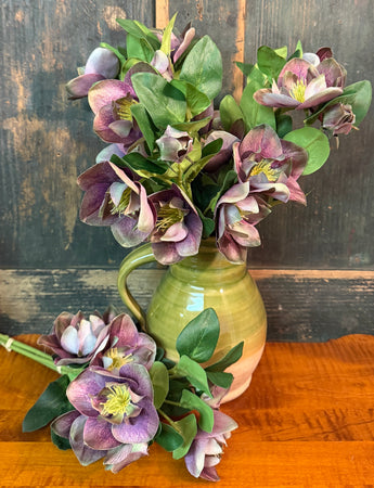 SA-6385-PU Faux Helleborus Bundle